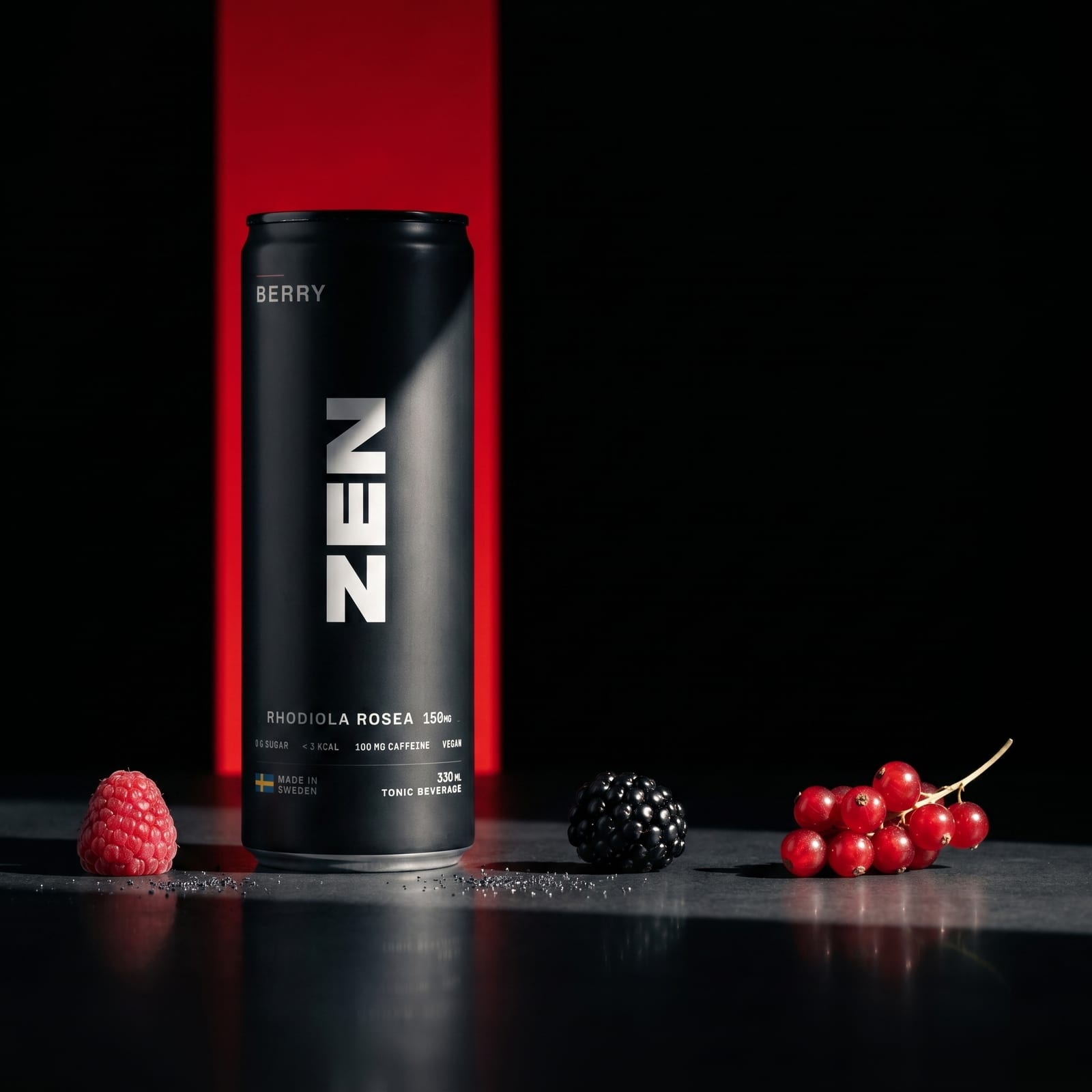ZEN Berry Punch can with berries