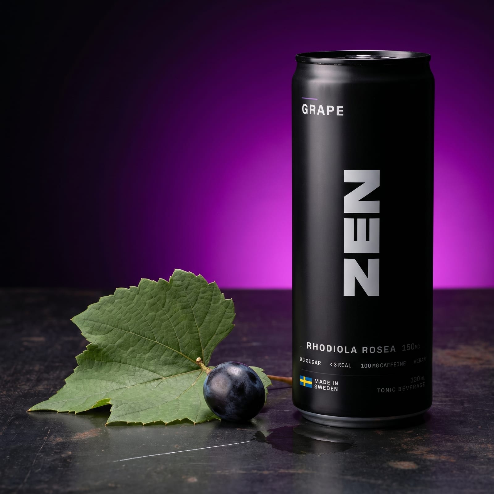 ZEN Grape can with grape